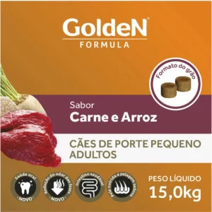 Ração Seca PremieR Pet Golden Formula Carne e Arroz para Cães Adultos de Raças Pequenas