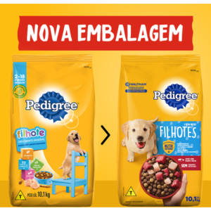 Ração Seca Pedigree para Cães Filhotes Raças Médias e Grandes